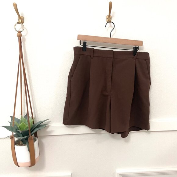 Abercrombie and Fitch Ultra High Rise Tailored Short Brown Size L - Picture 2 of 5
